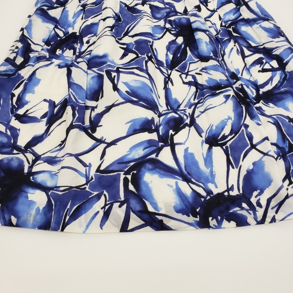 Banana Republic Floral A Line Skirt Sz 4 - Picture 4 of 8